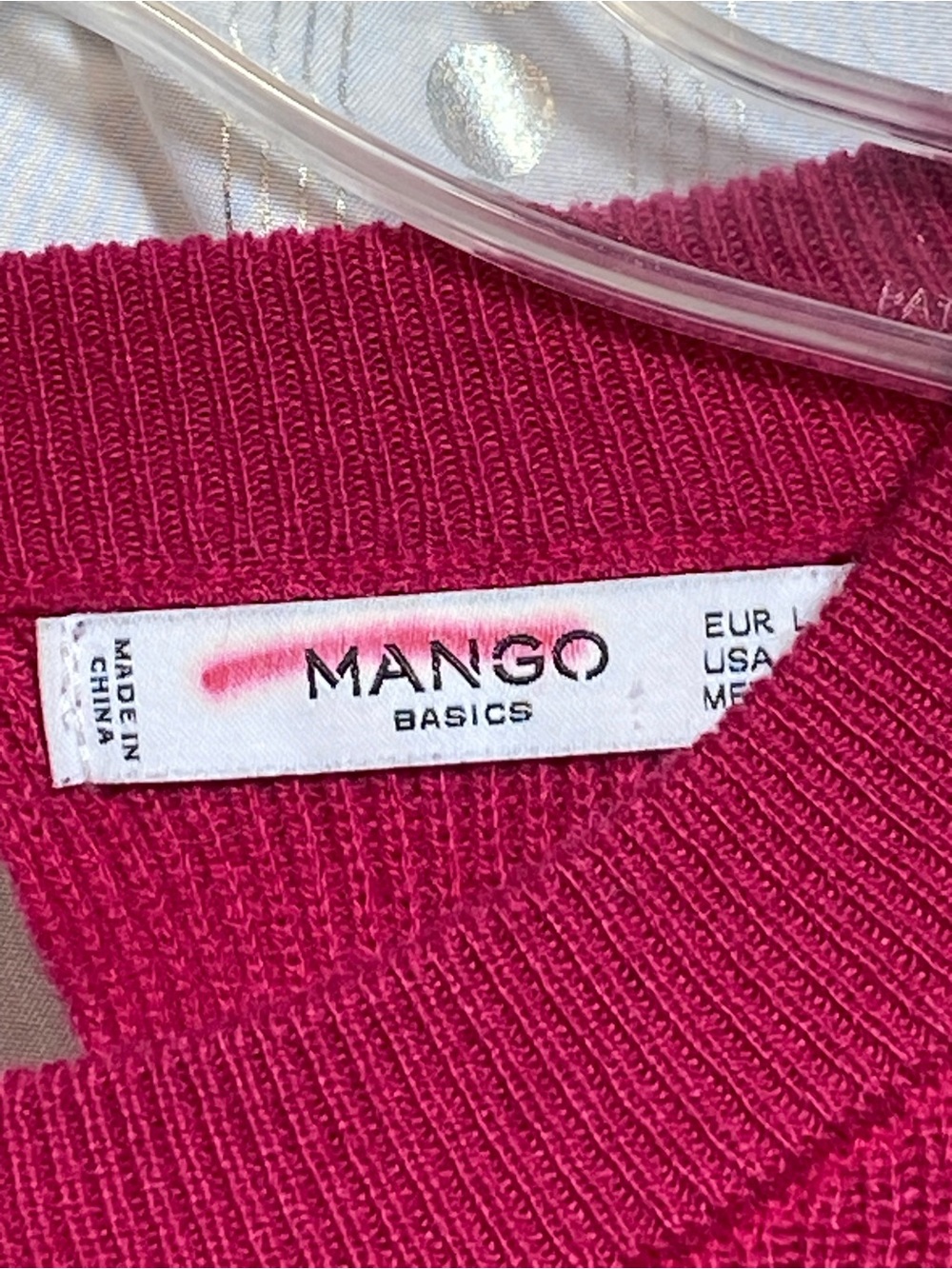 Mango Women's Crewneck Sweater - Raspberry - Picture 6 of 9